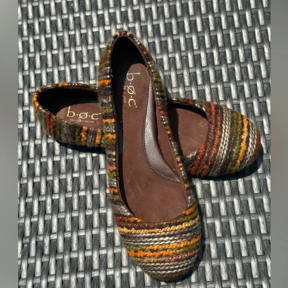 B.o.c. multi color tweed‎ flats size 8/39
